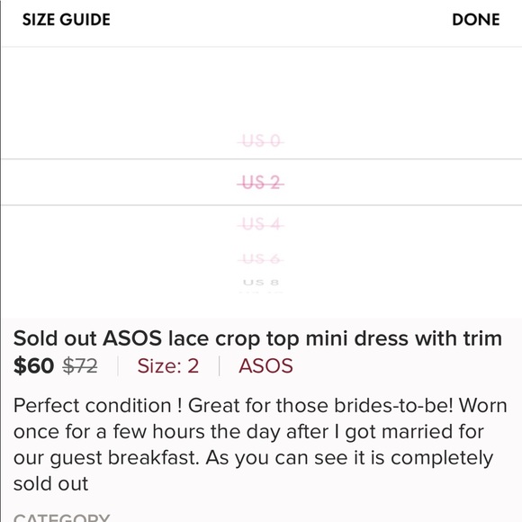 Sold out white mini dress from ASOS - Picture 5 of 5